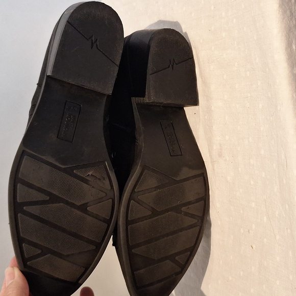 White Mountain Desire Black Ankle Boots with Silver Studs - Picture 7 of 11